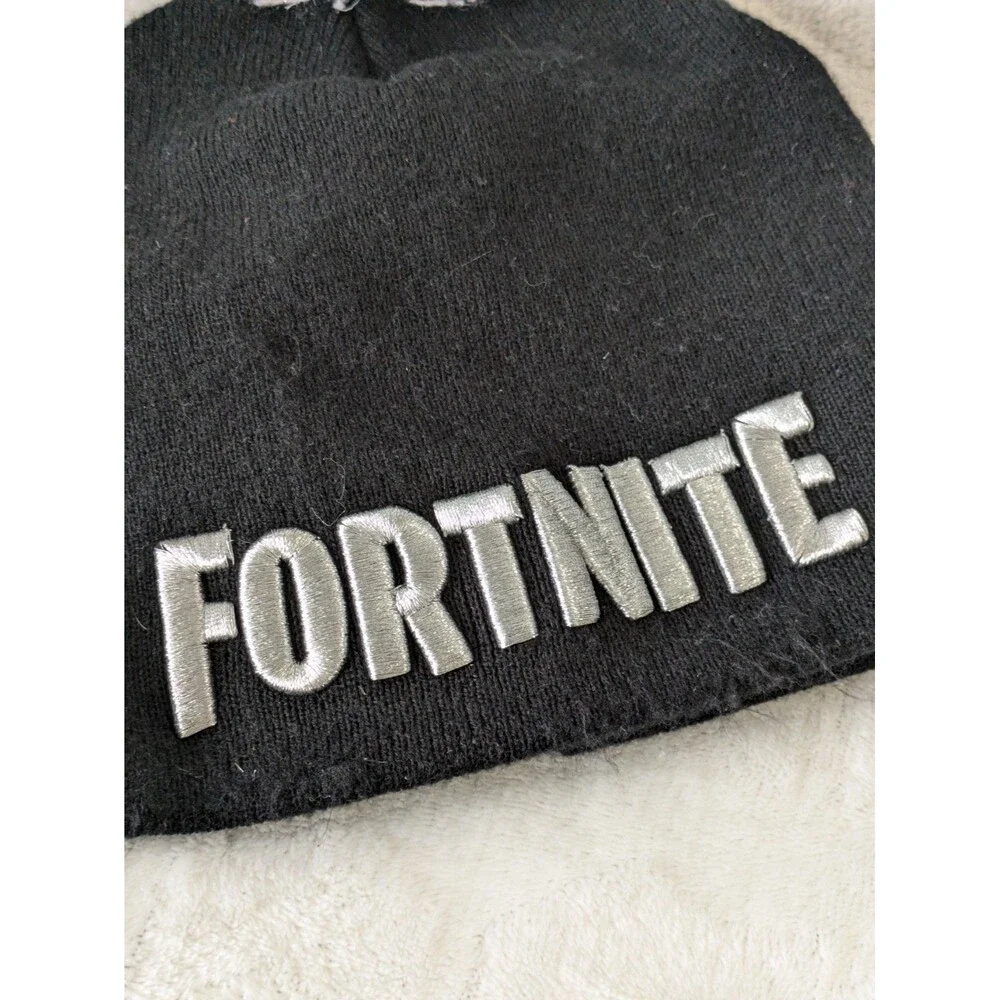 Official Fortnite Embroidered Pom Pom Beanie Hat